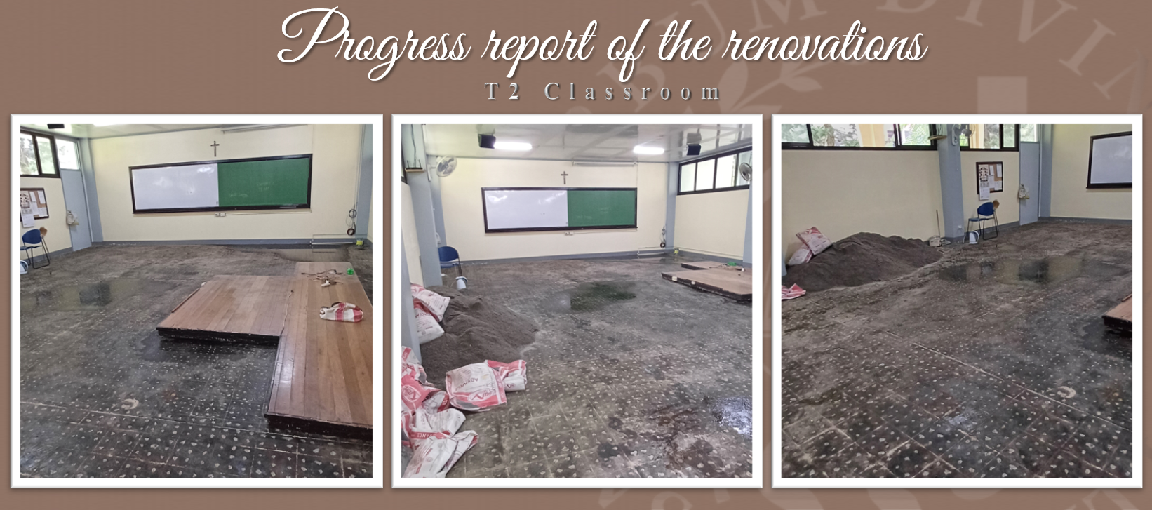 Progress report on the Renovations (T2 Classroom)